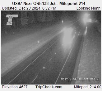 US97 Near ORE138 Jct - Milepoint 214